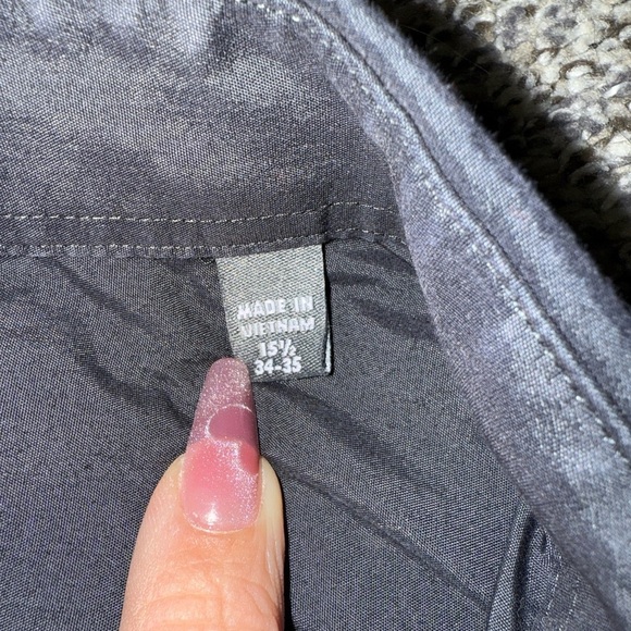 Express black slim fit button down with black tie - Picture 2 of 7